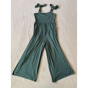 American Eagle Play Suit Women's Small Smocked Jumpsuit Long‎ Tie Straps